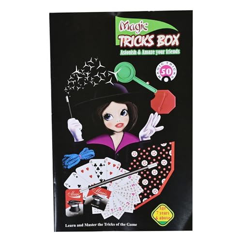 Dolly Plastic Magic Tricks Box Set with 50 Tricks, Beginner Magic Kit for Ages 7+ - Image 2