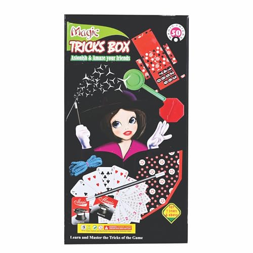 Dolly Plastic Magic Tricks Box Set with 50 Tricks, Beginner Magic Kit for Ages 7+ - Image 3