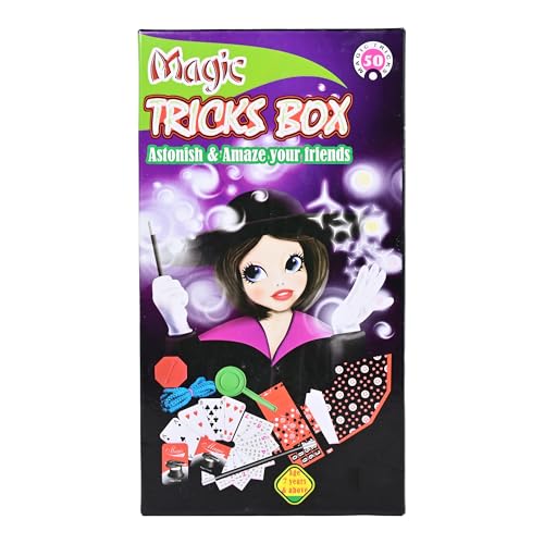 Dolly Plastic Magic Tricks Box Set with 50 Tricks, Beginner Magic Kit for Ages 7+ - Image 5