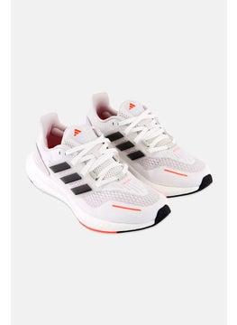 adidas Originals Kids Boy Pureboost 22 H Lace Up Running Shoes, White  - Image 1