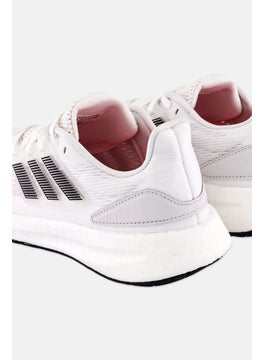 adidas Originals Kids Boy Pureboost 22 H Lace Up Running Shoes, White  - Image 3