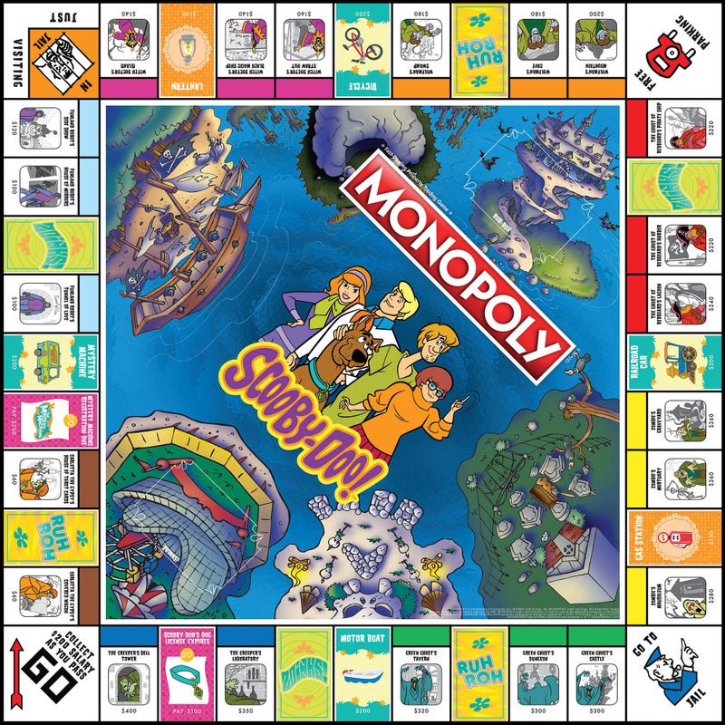 USAOPOLY Monopoly Scooby-Doo! Board Game | Official Scooby-Doo! Merchandise Based on The Popular Scooby-Doo! Cartoon | Classic Monopoly Game Featuring Scooby-Doo! Characters - Image 3