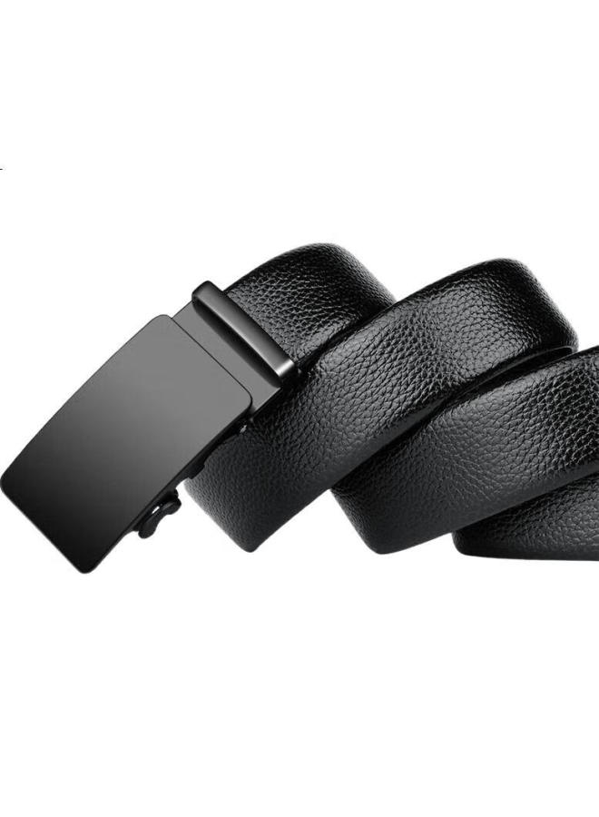 JEVI Jiweinanshi Leather Belt With Automatic Buckle, Korean-Style Trendy Casual Belt For Middle-Aged And Young Men, Business Trouser Belt, Valentine'S Day And Birthday Gift - Image 2