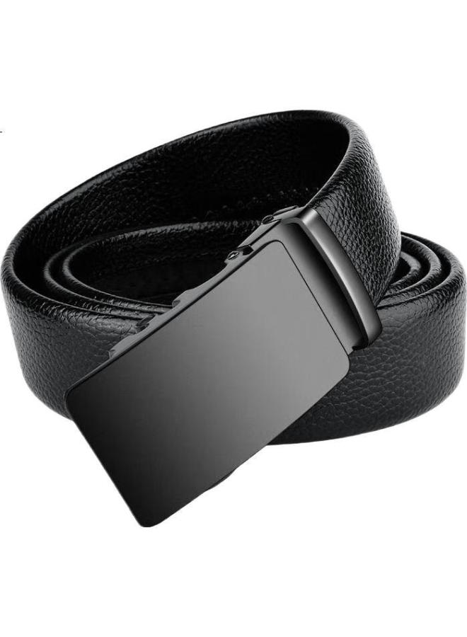 JEVI Jiweinanshi Leather Belt With Automatic Buckle, Korean-Style Trendy Casual Belt For Middle-Aged And Young Men, Business Trouser Belt, Valentine'S Day And Birthday Gift - Image 1