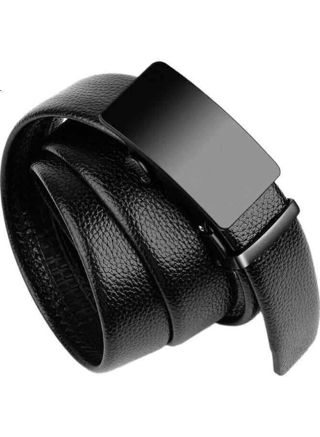 JEVI Jiweinanshi Leather Belt With Automatic Buckle, Korean-Style Trendy Casual Belt For Middle-Aged And Young Men, Business Trouser Belt, Valentine'S Day And Birthday Gift - Image 3