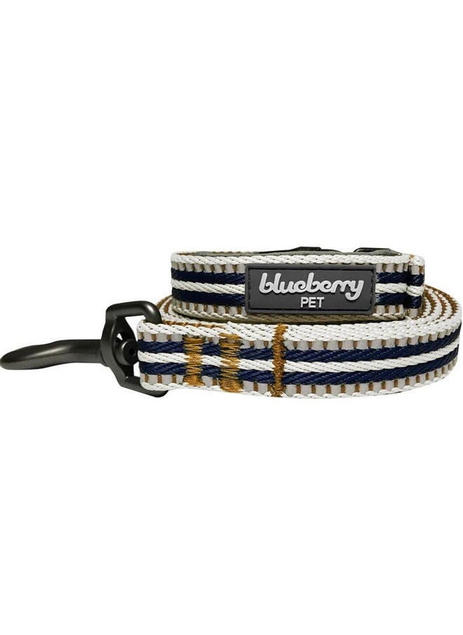 Blueberry Pet Blueberry Pet 3M Reflective Dog Leash - Soft & Comfortable Handle, Strong & Durable Nylon, Olive & Blue-Gray  - Image 2