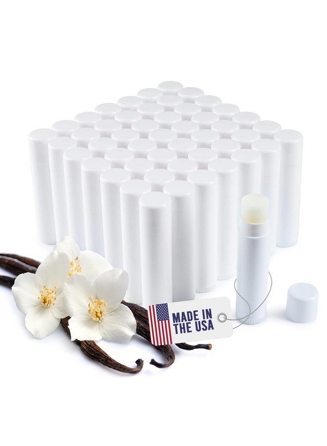 Bella Donna Lip Balm Bulk Unlabeled - Made in USA Bulk Chapstick - Natural Ingredients Vitamin E Shea Butter - Custom Chapstick Bulk For Party & Wedding Favors (50 Count, Vanilla) - Image 1