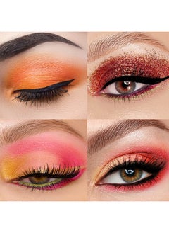 Tintark Peach Please 18 Colour Eyeshadow Palette For Beauty Eyeshadow Cosmetics With Matte Metallic Sparkle Shimmer Pink & Highlighter Eye Makeup For Girls & Powder Eye Shadow Pallet  - Image 3