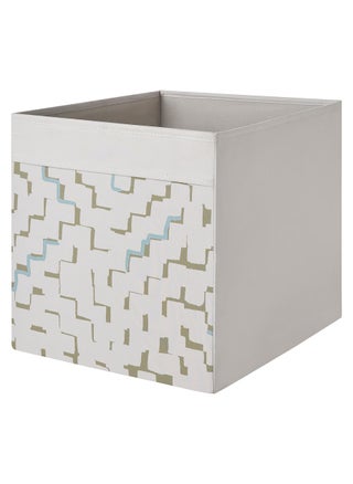 Beige/Patterned Turquoise