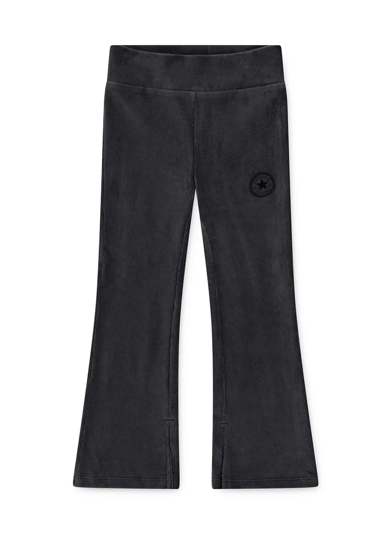 كونفرس Kids Ribbed Velour Flared Leggings
