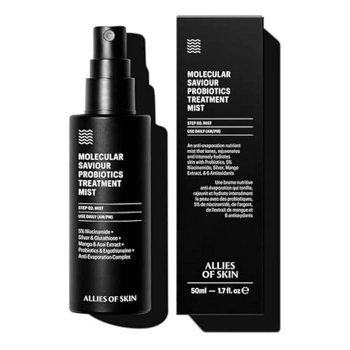 Allies of Skin Probiotic Face Mist | Toner Facial Mist to Minimize Pores | Probiotic Skincare for Moisture Retention | 5% Niacinamide for Glowy Skin | Travel Friendly (1.7 Fl Oz) - Image 1
