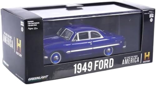 Greenlight 86630 The Cars that Made America 2017Present TV Series 1949 Bayview Blue Metallic 143 Scale Diecast - Image 1