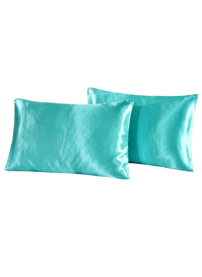 Y&D 2-Piece Simple Solid Colour Pillow Case Cover  - Image 1