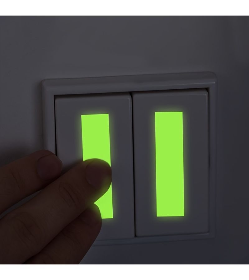 20pcs Glow In The Dark Stickers Safety Tape for Switches Stairs Walls - Image 1