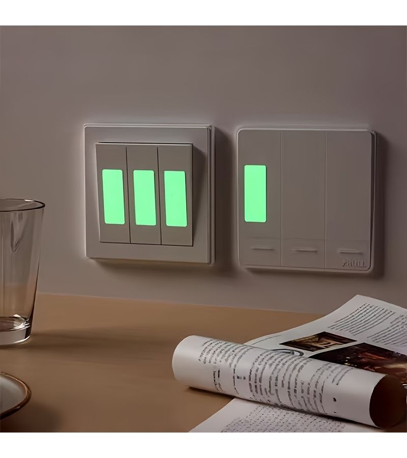 20pcs Glow In The Dark Stickers Safety Tape for Switches Stairs Walls - Image 3