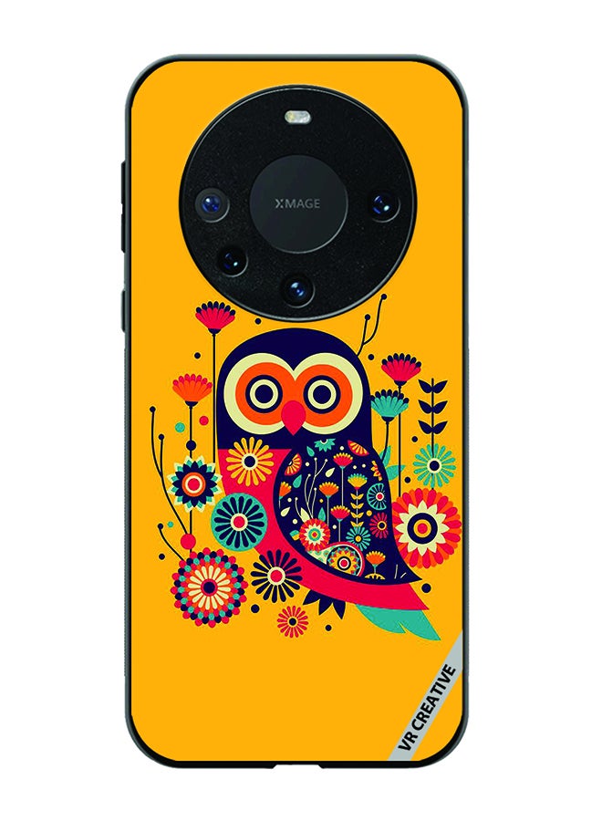 VR CREATIVE Protective Case Cover For Huawei Mate 60 Pro Plus Owl Illustrate Design Multicolour - Image 1