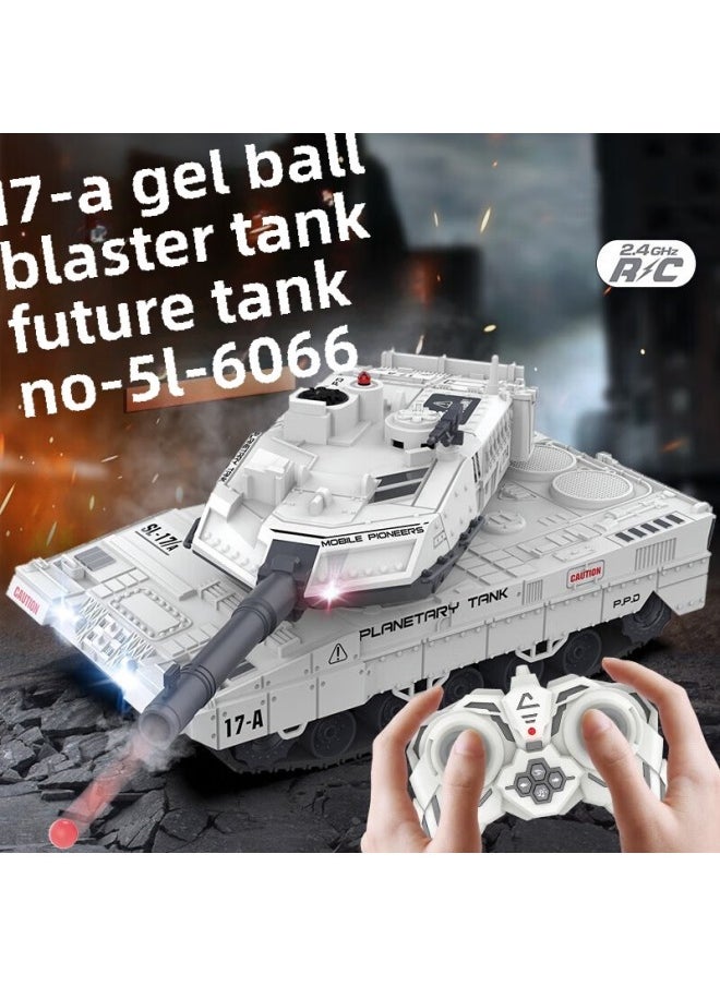 Children's Tank Remote Control Car Simulation Sound Effect 8-way Function Electric Launch Remote Control Toy Boy Gift Cool-Color:1:10 Gatling Catapult Charge Car SL-6080