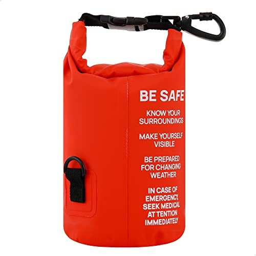 Breakwater Supply™ Waterproof Survival First Aid Kit, 101 Piece AFAK Emergency Supplies in Dry Bag, IFAK Trauma Kit Bug Out Bag for Camping, Hiking, Boating, Fishing, Hunting with Splint (Red) - Image 2