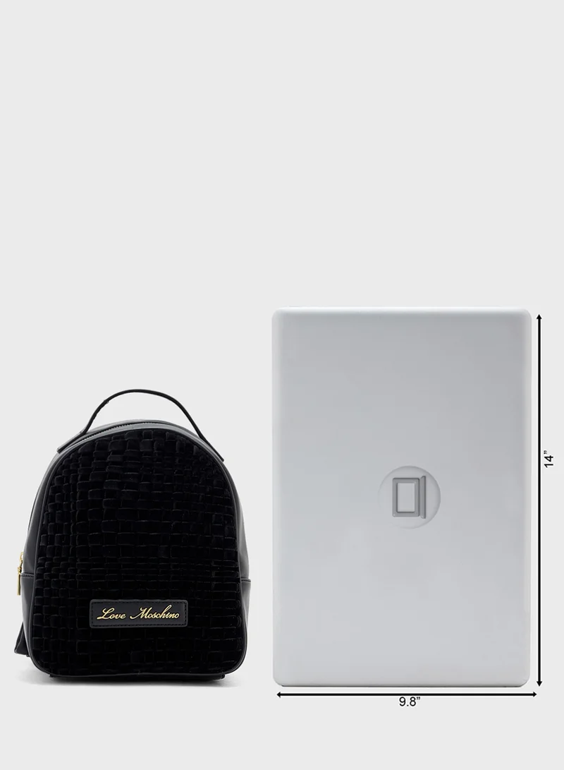 Love Moschino Top Handle Zip Over Backpack