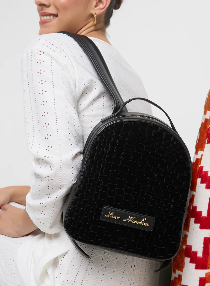 Love Moschino Top Handle Zip Over Backpack
