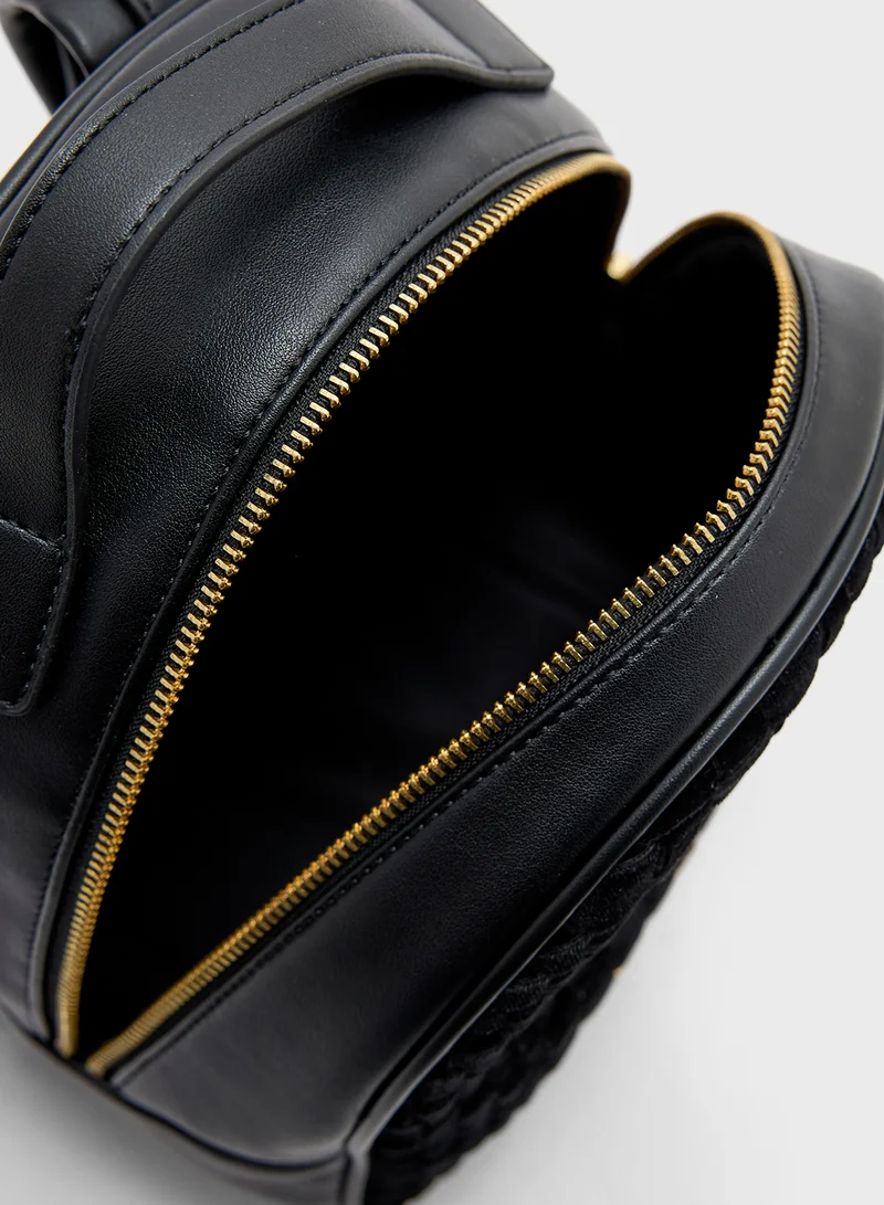Love Moschino Top Handle Zip Over Backpack