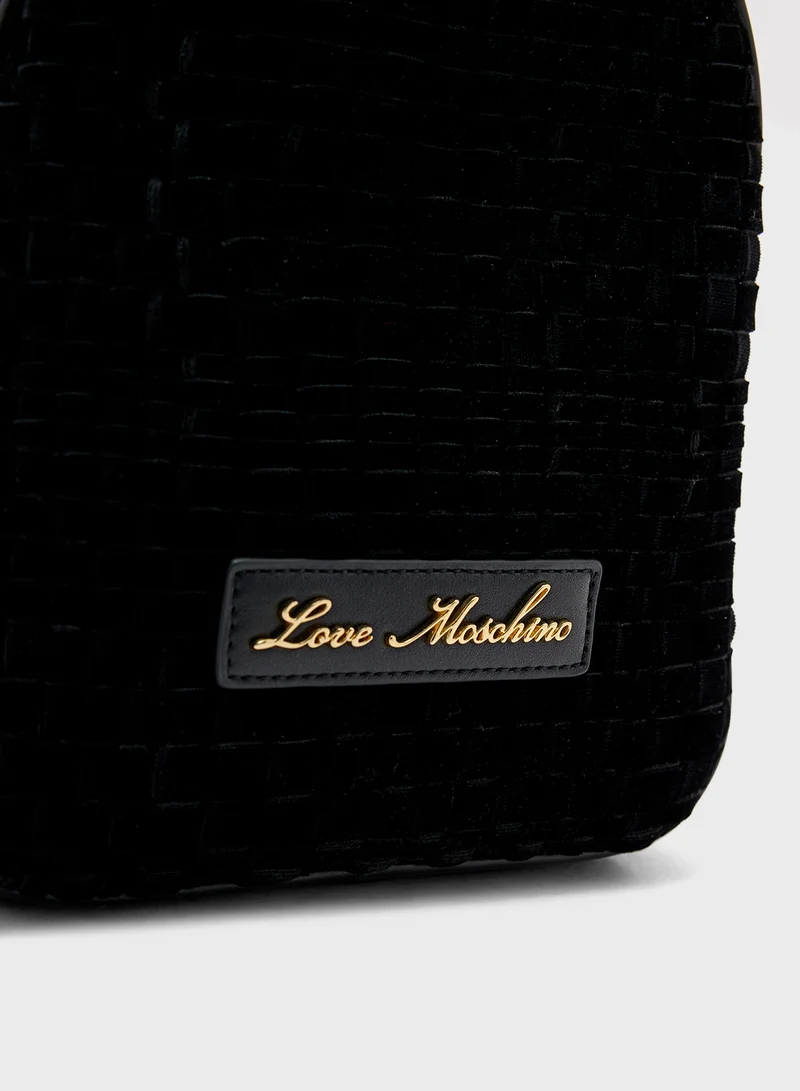 Love Moschino Top Handle Zip Over Backpack