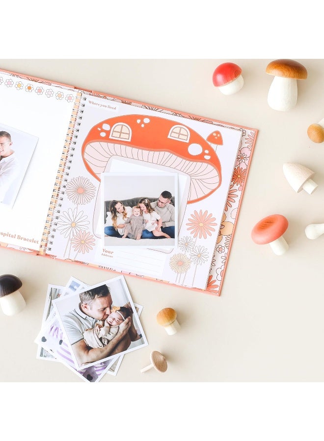 Lucy Darling Flower Child Baby Memory Book - First 5 Years Journal & Photo Album, Gender-Neutral Keepsake for Baby Boy/Girl, Mom Gift - Image 2