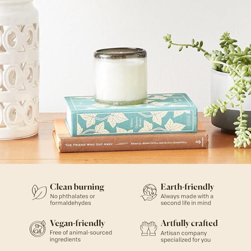 Paddywax Scented Candles Coastal La Playa Collection Artisan Candle in Hand-Blown Glass, 9 Ounces, Vanilla Rosa - Image 4