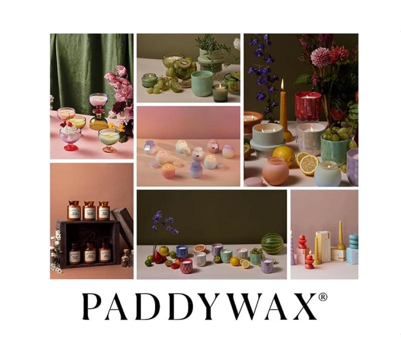 Paddywax Scented Candles Coastal La Playa Collection Artisan Candle in Hand-Blown Glass, 9 Ounces, Vanilla Rosa - Image 5