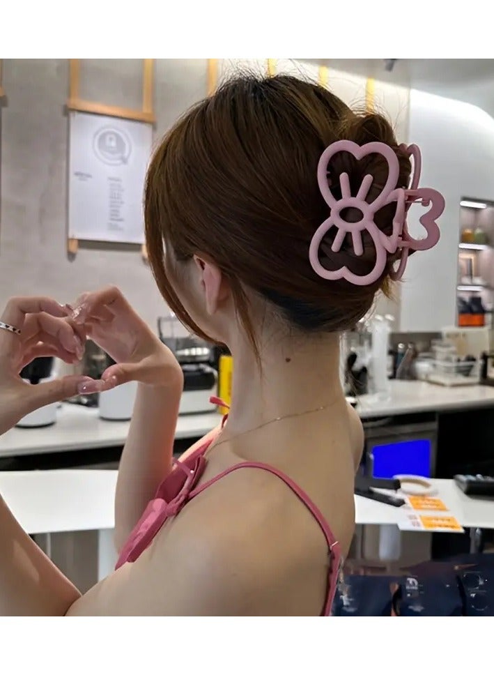 Goolsky مشبك شعر بتصميم قوس فارغ بسيط وجذاب - مشبك مخلب بلون صلب للمراهقات والفتيات والنساء - سهل الاستخدام ومريح وأنيق لملحقات الشعر للاستخدام اليومي - Image 4