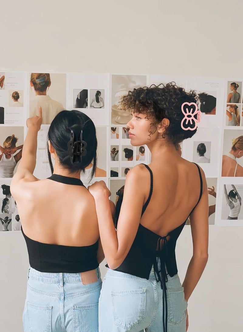 Goolsky مشبك شعر بتصميم قوس فارغ بسيط وجذاب - مشبك مخلب بلون صلب للمراهقات والفتيات والنساء - سهل الاستخدام ومريح وأنيق لملحقات الشعر للاستخدام اليومي - Image 5