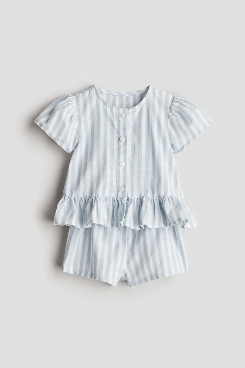 اتش اند ام 2-piece blouse and shorts set