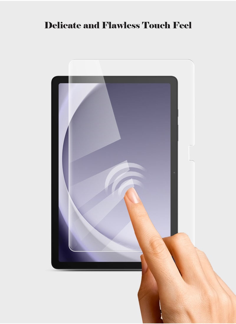 Techie HD Tempered Glass Screen Protector for Samsung Tab A9 Plus 11 Inch 2023 - Anti Reflection Anti Bubbles 9H Hardness 0.33 mm Rounded Edges Easy Installation  - Image 4