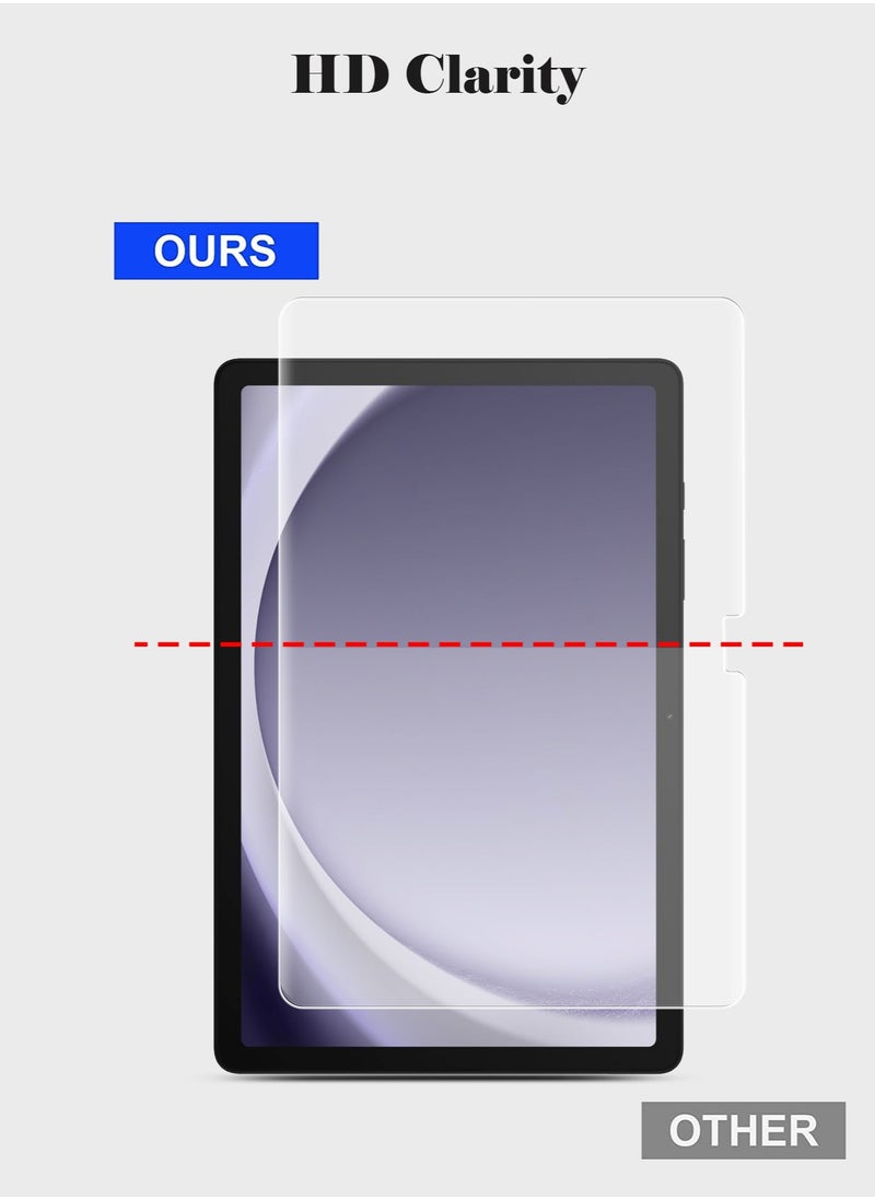 Techie HD Tempered Glass Screen Protector for Samsung Tab A9 Plus 11 Inch 2023 - Anti Reflection Anti Bubbles 9H Hardness 0.33 mm Rounded Edges Easy Installation  - Image 5