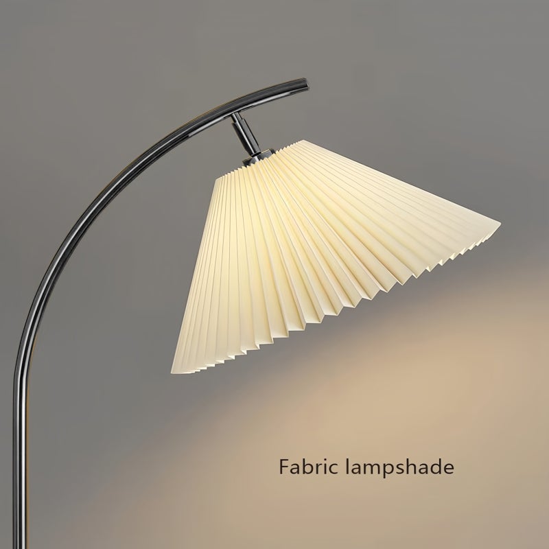 Sharpdo Arc Floor Lamp with Side Table 3-Color Dimmable LED (3000K-6000K) 12W Gold Standing Lamp with Storage Shelf for Living Room Bedroom - Image 5