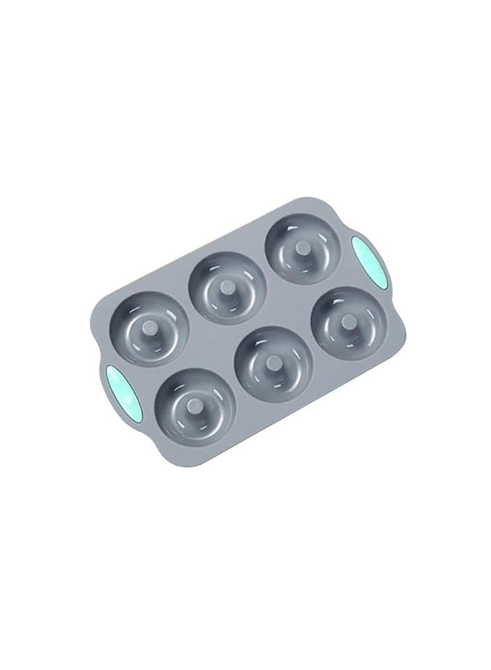 High temperature silicone cake mold Chiffon cookie Toast Muffin Cup Non-stick cake mold Baking mold 6 even doughnut cup