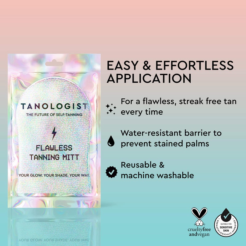 Tanologist Flawless Tanning Mitt, For Tanning Mousse, Water & Gradual Tan, Streak-Free Self-Tanner Application, Reusable & Machine Washable, No Stained Hands, Vegan & Cruelty-Free, 1 Count - Image 2