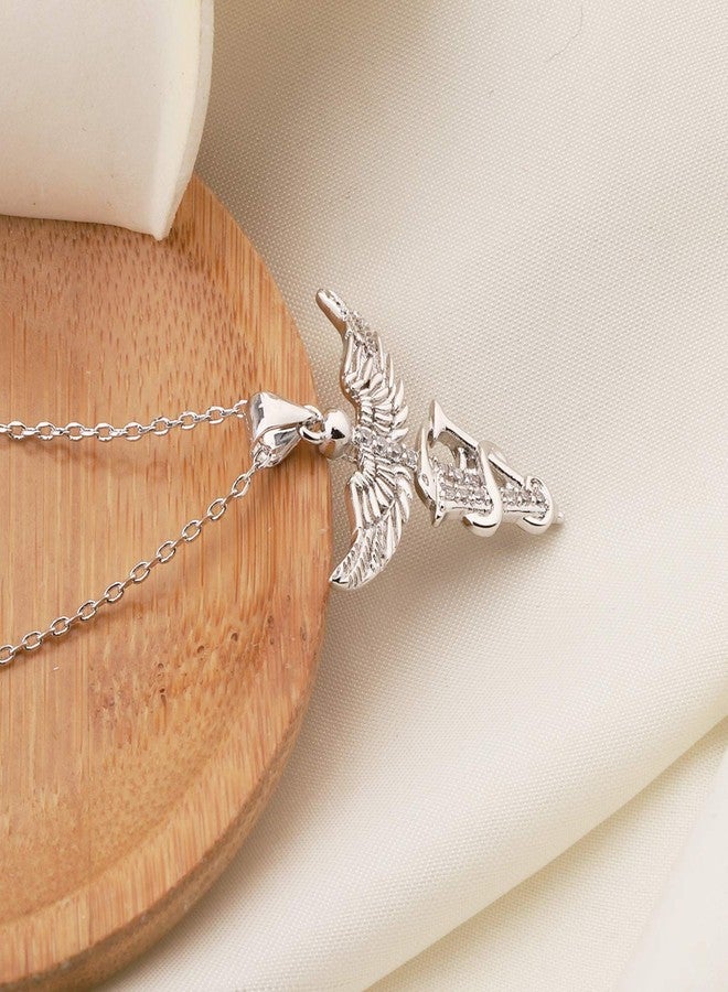 bobauna Veterinary Caduceus Pendant Necklace Vet Tech Jewelry Appreciation Gift For Veterinarian Nurse (vet copper necklace) - Image 4