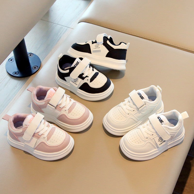 Children'S Board Shoes 1 To 3 Years Old 2 Soft Bottom Boys Sports White Shoes Female Baby Toddler Shoes 4 Super Light - Image 5