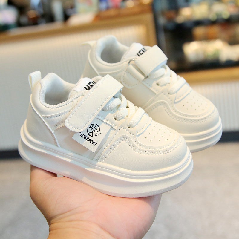 Children'S Board Shoes 1 To 3 Years Old 2 Soft Bottom Boys Sports White Shoes Female Baby Toddler Shoes 4 Super Light - Image 2