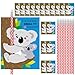 Dunzoom 36 Sets Koala Valentines Day Cards Exchange Gifts for Kids Heart Pencils with Eraser Punny Koala Valentines Day Cards with Pencils for School Prize Classroom Gifts Party Favors - Image 2
