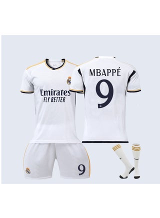 Real Madrid No. 9 Mbappe Football Jersey Three-Piece Suit - pzsku/Z5BD4D1A7A795DD705877Z/45/_/1718246401/6af44d56-c7f9-44ae-9211-ef231d160b16