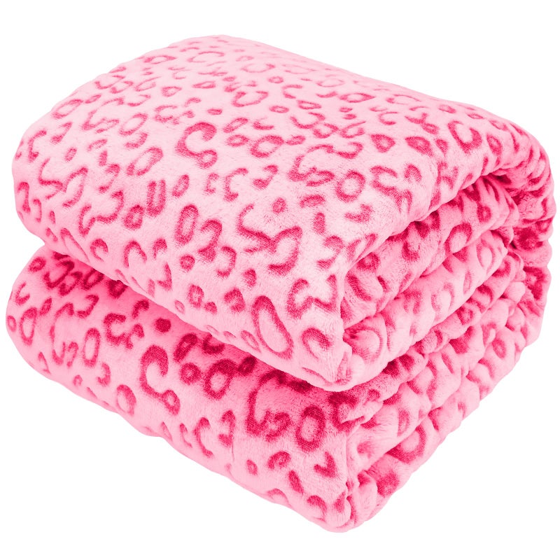 SEEGU Warm Blanket Pink Soft Fleece Blankets Fuzzy Small Throw Blankets for Kids Girls Toddlers, Pink Gifts for Women Girls Mom Birthday Mothers Easter, 40x50 Inches - Image 1