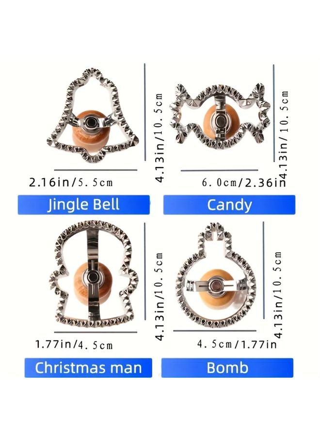 1pc Heavy Duty Snowman Cookie Cutter with Metallic Body Precision Cutting Edge for Christmas Gingerbread Sugar Ideal for Home Bakers and Professional Pastry Chefs Holiday Baking Essential - Image 4