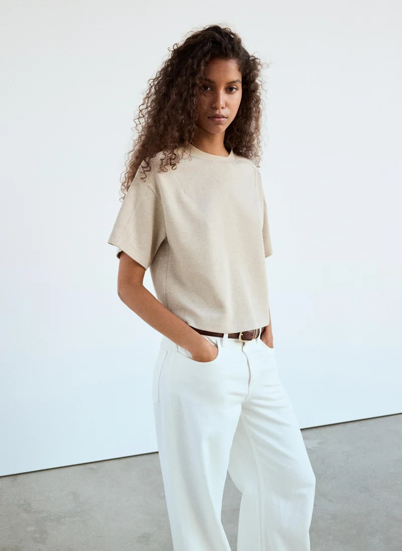 مانجو Seam Detail T-Shirt