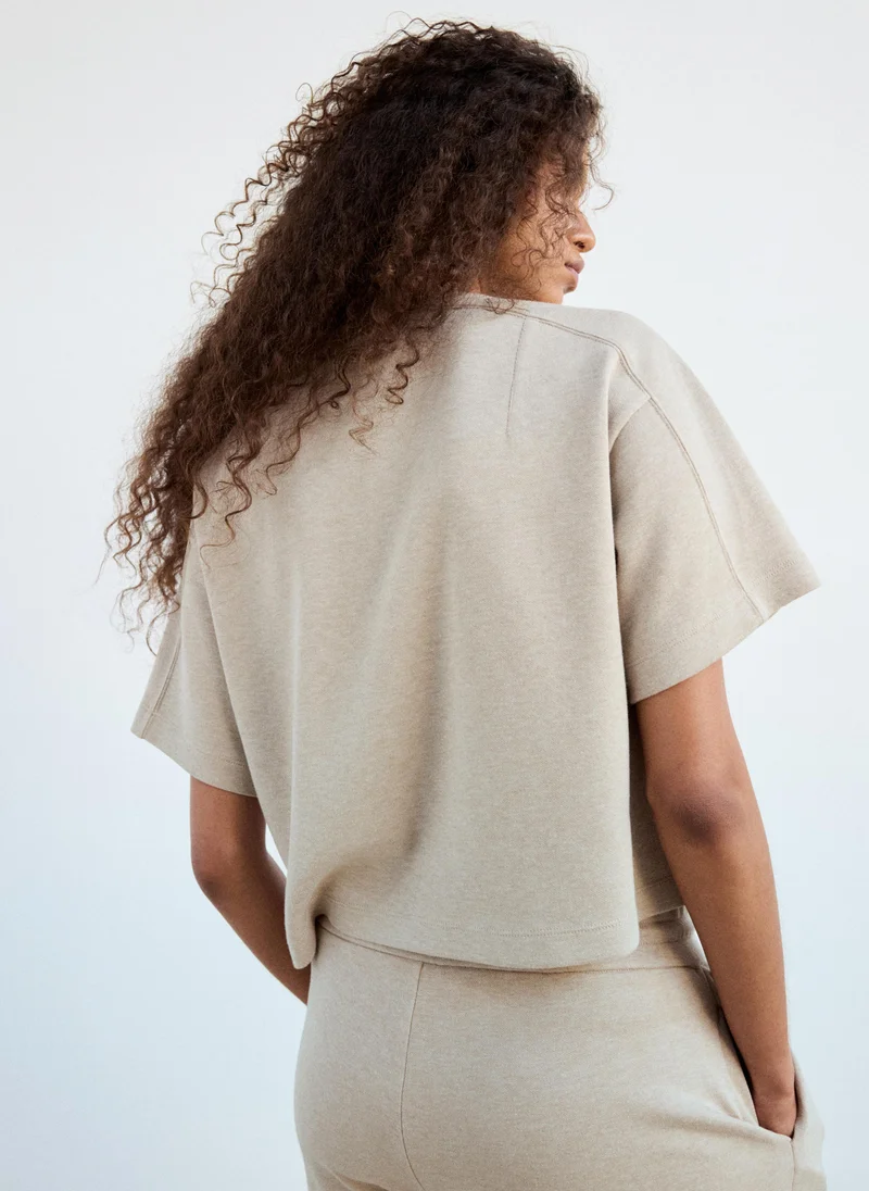 مانجو Seam Detail T-Shirt