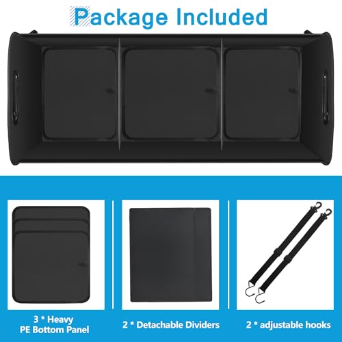 AOPHY Trunk Organizer for Car, Car Storage Organizer with 2 adjustable straps, 95L Large Capacity Cargo Organizer for Suv, Truck, Sedan, Waterproof Portable Car Organizers for Women Men（Blue） - Image 5