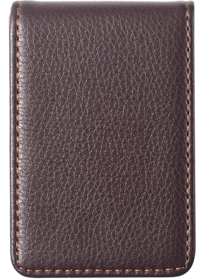 Ocadux Leather business card holder case for men and women pocket wallet name card case with magnetic closure holds 25 cards - Image 5