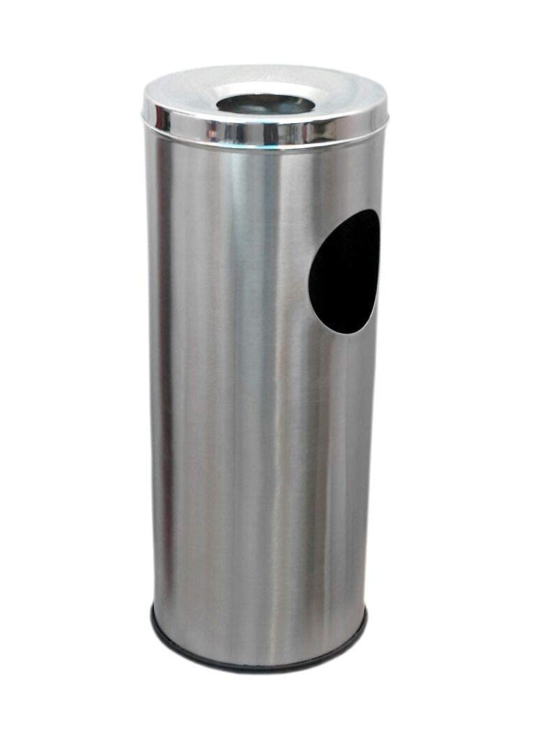 Ganeshi Ganeshi Stainless Steel Ash Can Waste Basket Dustbin For Home Kitchen And Offices 20 Liter 8X24 PressTop  - Image 3