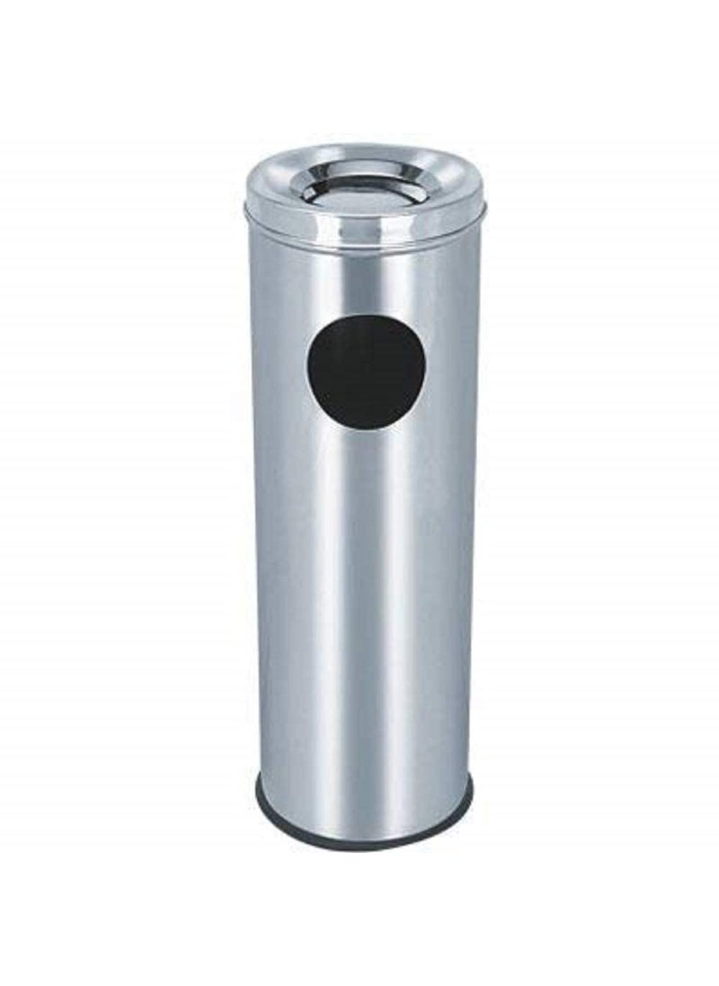 Ganeshi Ganeshi Stainless Steel Ash Can Waste Basket Dustbin For Home Kitchen And Offices 20 Liter 8X24 PressTop  - Image 1